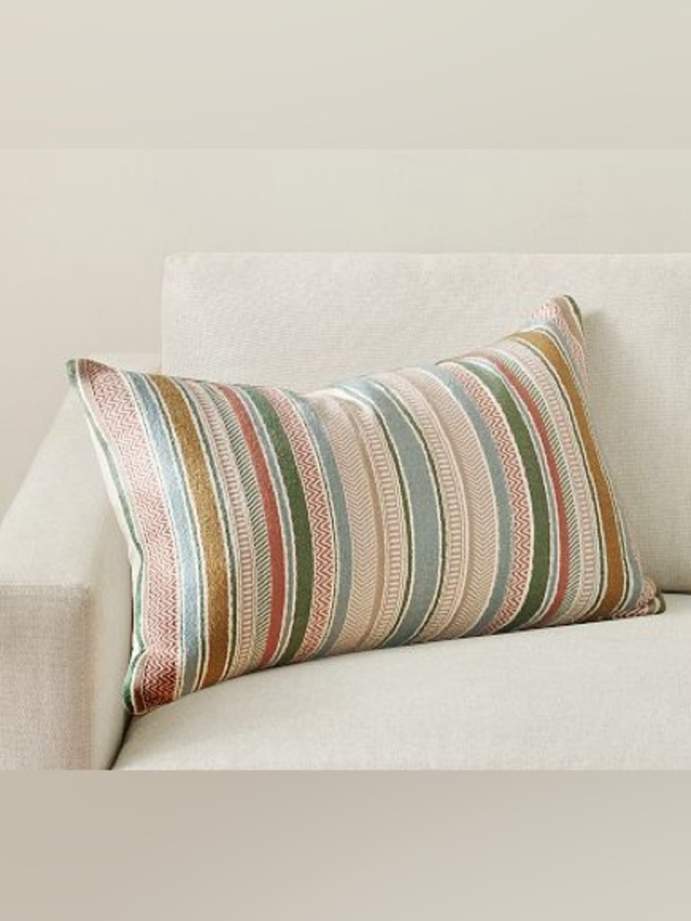 Pottery Barn x Kravet Reed Stripe Lumbar Pillow Cover 16x26